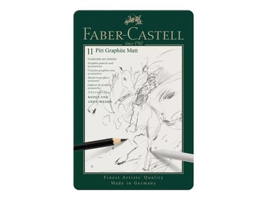 Lot de 11 pièces - Faber-Castell - Pitt Graphite Matt