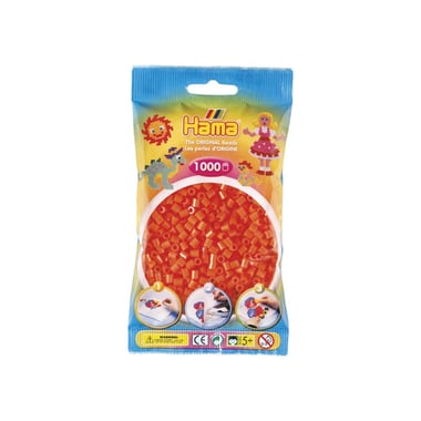 Sachet de perles Hama - 5 mm - orange - 1000 perles