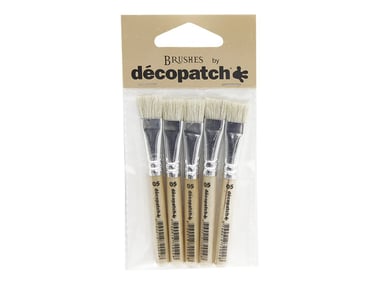 Lot de 5 pinceaux n°5 Décopatch