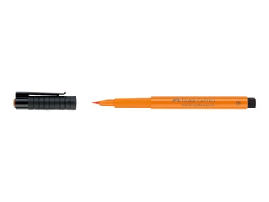 Feutre Faber-Castell - Pointe brush B - orange transparent - Pitt Artist Pen