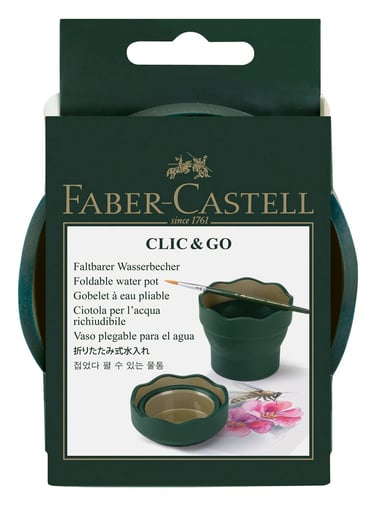 Gobelet à eau Faber Castell - Clic&Go - Vert foncé