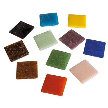Tesselles mosaïque Rayher - 2 x 2 cm - Couleurs assorties - 1 kg