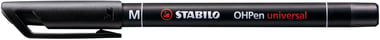 Marqueur STABILO OHPen permanent - 1 mm - noir