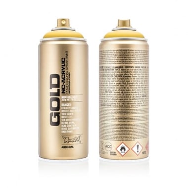Bombe de peinture Acrylique GOLD Yellow Submarine G1210 - 400 ml - Montana