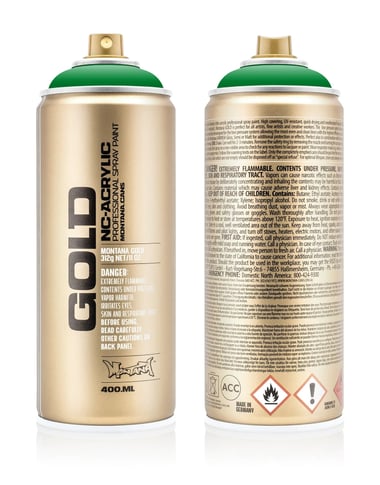 Bombe 400 ml de peinture acrylique Montana GOLD - Greenery G6050 - Fine - Opaque