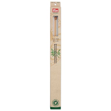 Prymco - Aiguilles àtricoter n°3,5 - bambou - 33 cm