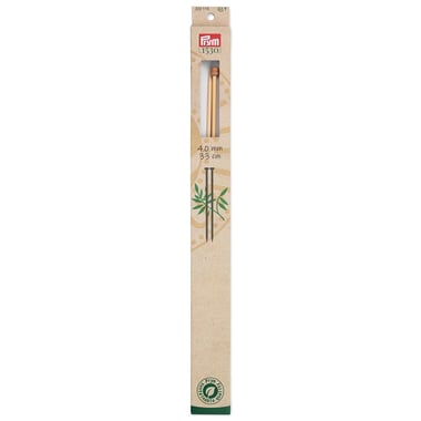 Prymco - Aiguilles àtricoter n°4 - bambou - 33 cm