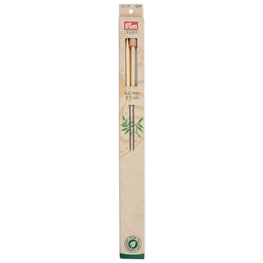 Prymco - Aiguilles àtricoter n°6 - bambou - 33 cm