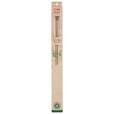 Prymco - Aiguilles àtricoter n°2,5 - bambou - 33 cm