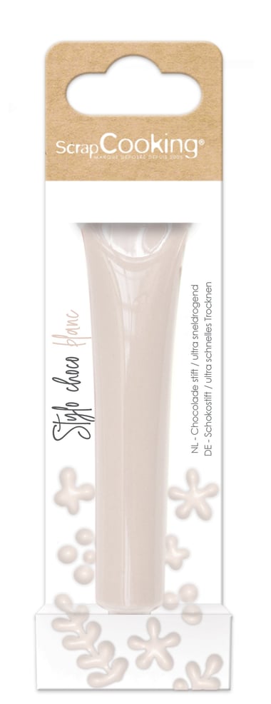 Stylo de glaçage chocolat ScrapCooking® - Blanc - 25 g