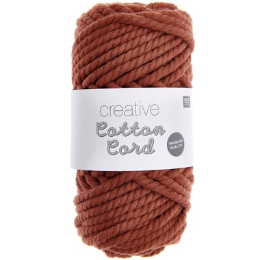 Pelote de fil macramé 100% coton - Rico Design - Creative Cotton - Praliné