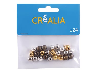 24 grelots 8 mm - Noël - Créalia