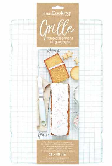 Grille de refroidissement et glaçage ScrapCooking® - 25 x 40 cm