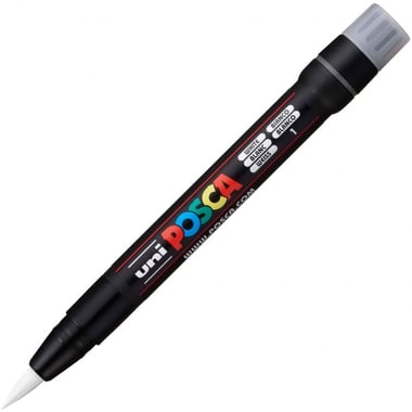 Marqueur Posca - Pointe pinceau - Blanc - PCF350