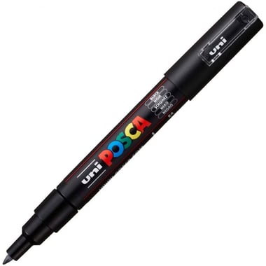 Marqueur Posca - Pointe conique extra-fine - Noir - PC1MC