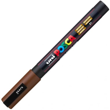 Marqueur Posca - Pointe conique fine - Marron - PC3M