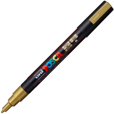 Marqueur Posca - Pointe conique fine - Or - PC3M