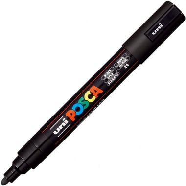 Marqueur Posca - Pointe conique moyenne - Noir - PC5M