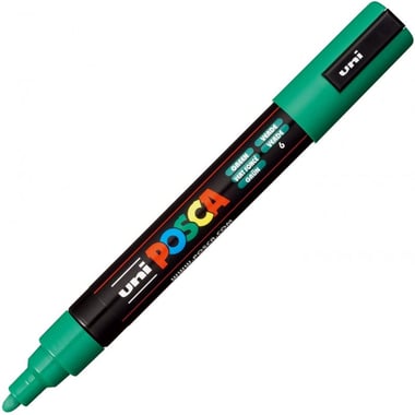 Marqueur Posca - Pointe conique moyenne - Vert foncé - PC5M