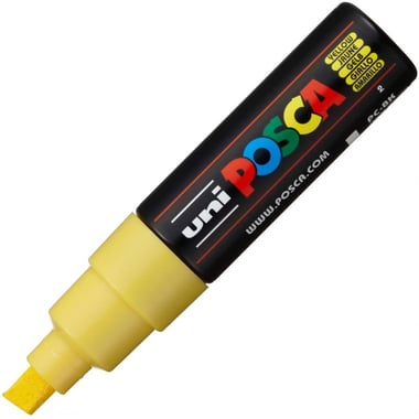 Marqueur Posca - Pointe large - Jaune - PC8K
