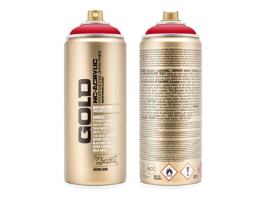 Bombe de peinture Acrylique GOLD Shock Red S3000 - 400 ml - Montana