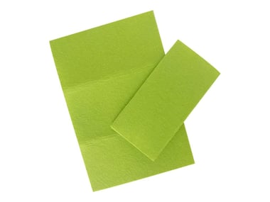 Set 2 feuilles feutrines vertes - Créalia