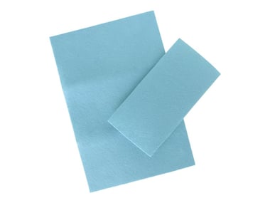 Set 2 feuilles feutrines bleues - Créalia