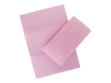 Set 2 feuilles feutrines roses pastel - Créalia