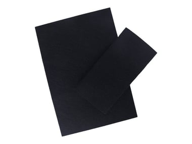 Set 2 feuilles feutrines noires - Créalia