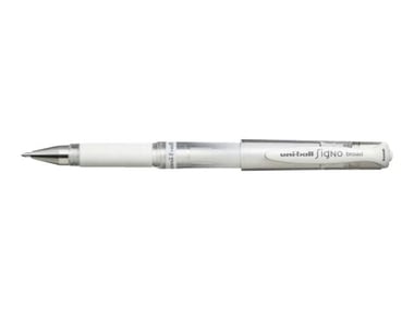 Stylo roller Uni-Ball - Signo Broad Grip - Blanc - Pointe large