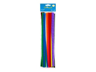 Set 30 fils chenille multicolores - Créalia