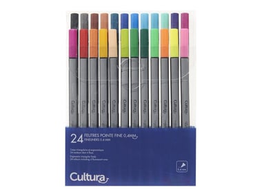 Feutres d'écriture Cultura - pointe fine 0,4 mm 