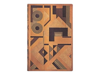 Carnet Paperblanks à couverture Art déco, aux motifs géométriques bruns