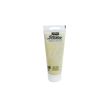 Tube 100 ml de peinture Studio Acrylics High Viscosity Pébéo - Blanc d'ivoire - Fine - Opaque