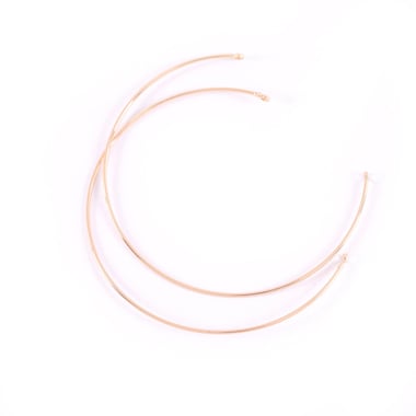 Bracelet jonc anneaux double Créalia - Doré
