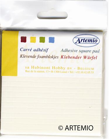 Artemio - Adhésif de montage - 5 x 5 mm - 3 feuilles