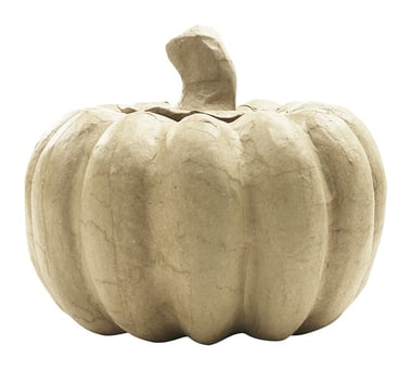 Support à décorer Décopatch  - Halloween boîte citrouille - Papier mâché