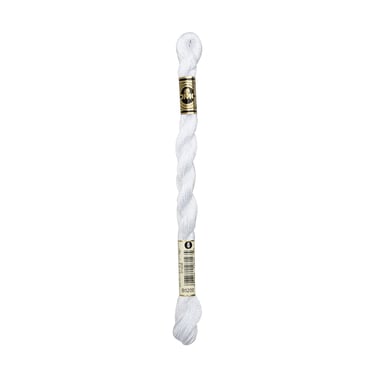Fil à broder DMC - Coton perlé n°3 - Lumière blanche nacrée B5200