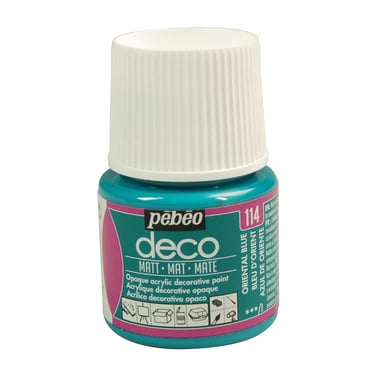 Peinture Pébéo Déco mat 45 ml - bleu d'orient