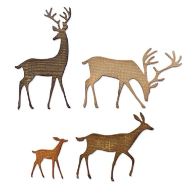 Matrices de découpe Thinlits Sizzix - Cerf - 4 pièces