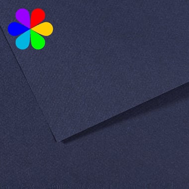 Feuille Canson mi-teintes A4 160g - Canson - bleu  indigo n°140