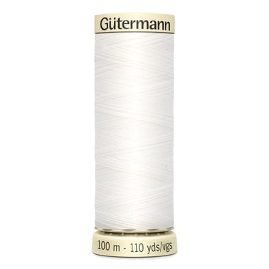 Fil à coudre Gütermann - Polyester - n°800 Blanc