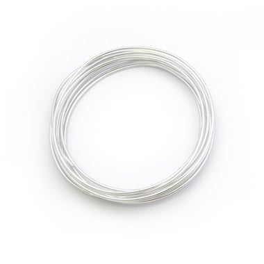 Fil aluminium souple argenté Créalia - 3m Ø2mm