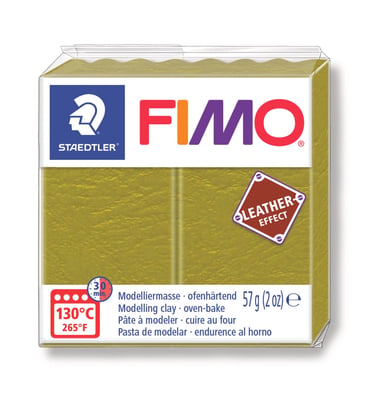Fimo Effect Leather - Olive - 57 g
