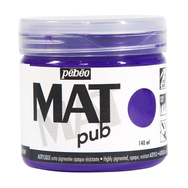 Acrylique Mat Pub Pébéo 140 ml - violet 