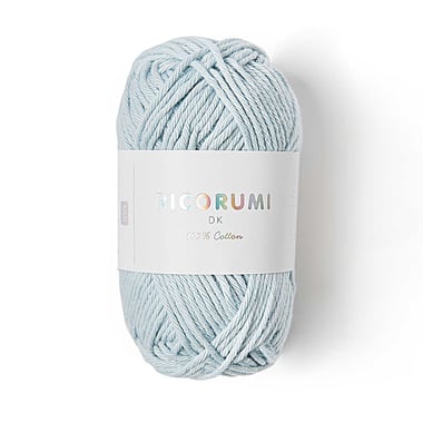 Pelote de fil à crocheter 100% coton - Rico Design - Ricorumi - Bleu clair 033