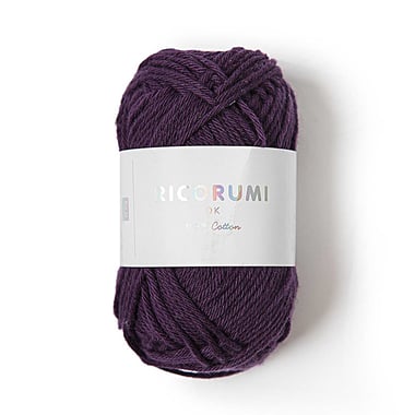 Pelote de fil à crocheter 100% coton - Rico Design - Ricorumi - Lilas 020