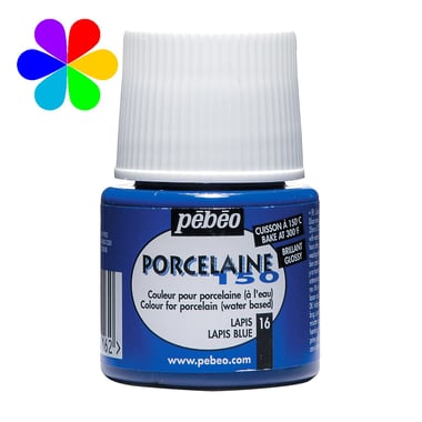 Peinture porcelaine Pébéo Porcelaine 150 - Lapis 16 - 45 ml