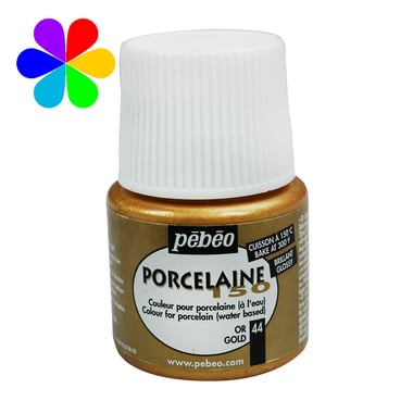 Peinture porcelaine Pébéo Porcelaine 150 - Or 44 - 45 ml