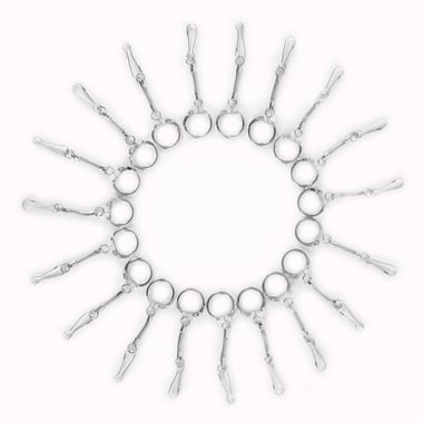 Set de 50 porte-clefs métal - Créalia